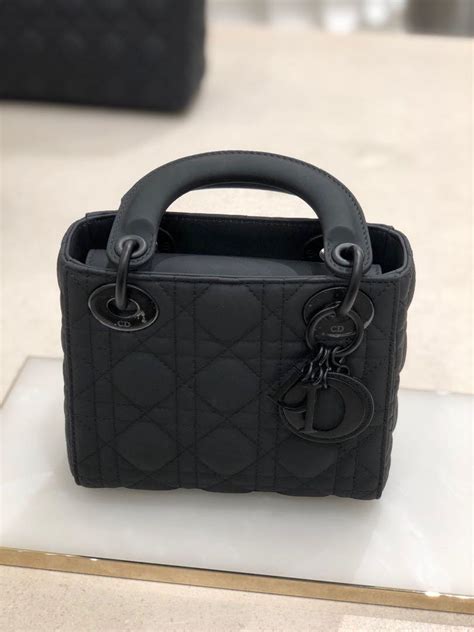 lady dior ultra matte black mini|large Lady Dior bag price.